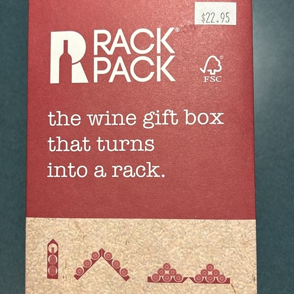 WINE GIFT BOX/WINE RACK NWT - Picture 7 of 8